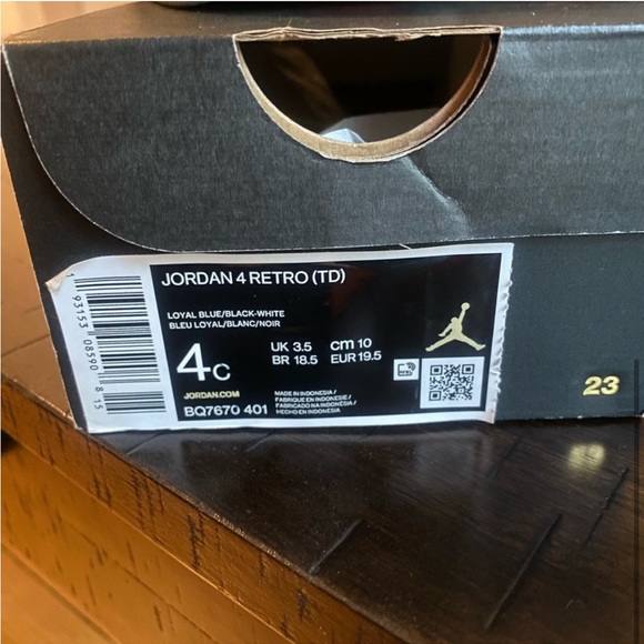 💙Jordan 4 loyal blue TD💙 - Picture 4 of 4